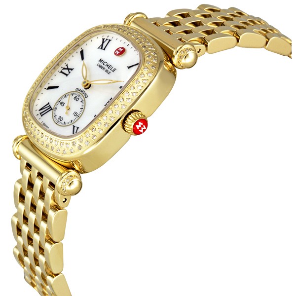 IMG_9085 Michele MWW16C000008 Ladies Quartz Gold Plated Stainless Steel Replica 2