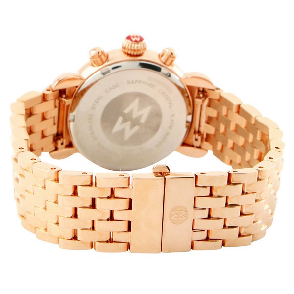 Michele W03C000206 Ladies Quartz Rose Gold-Tone Stainless Steel Replica 2