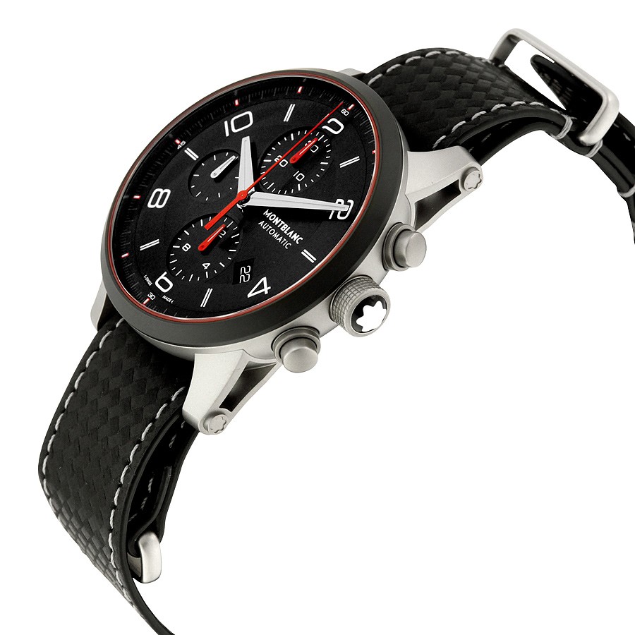 IMG_9085 Montblanc 113827 Mens Automatic Microblasted Stainless Steel Replica 2