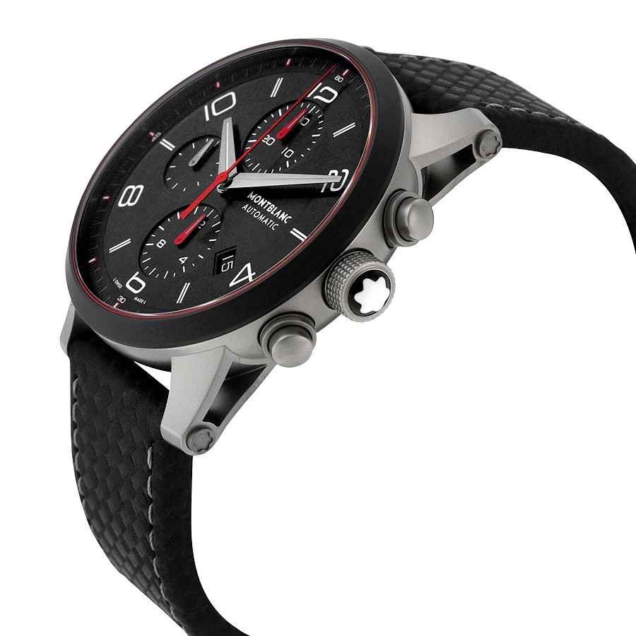 IMG_9085 Montblanc 112604 Timewalker Mens Automatic Microblasted Stainless Steel Replica 2