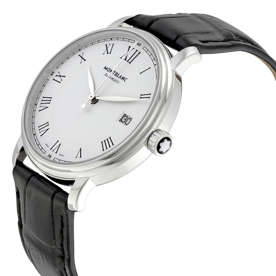 IMG_9085 Montblanc 112611 Tradition Mens Automatic Stainless Steel Replica 2