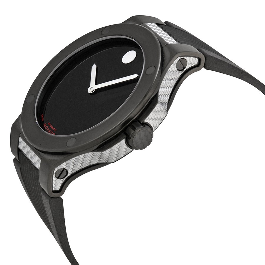 IMG_9085 Movado 0606492 Mens Automatic Black PVD Stainless Steel and Texalium Replica 2