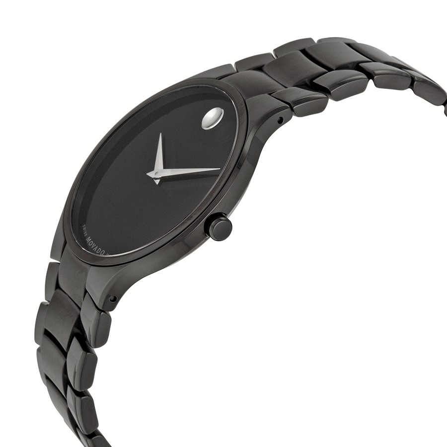 IMG_9085 Movado 0606594 Unisex Quartz Black Ion-plated Stainless Steel Replica 2