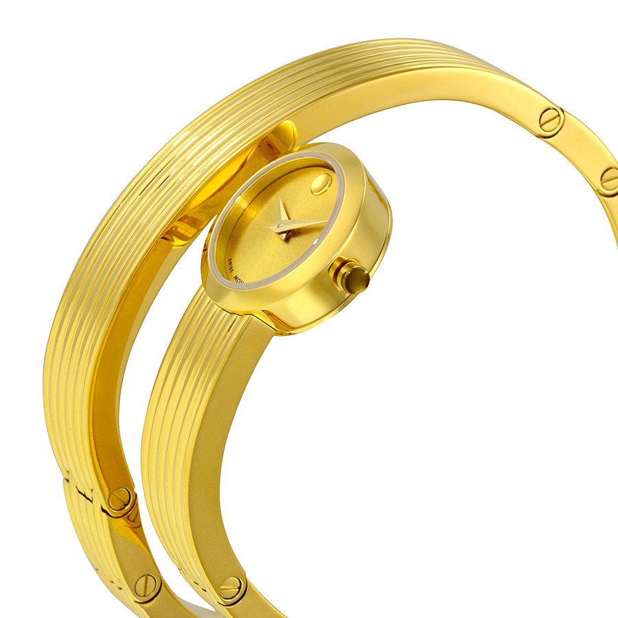 IMG_9085 Movado 0606806 Ladies Quartz Yellow Gold PVD- finished Stainless Steel Replica 2