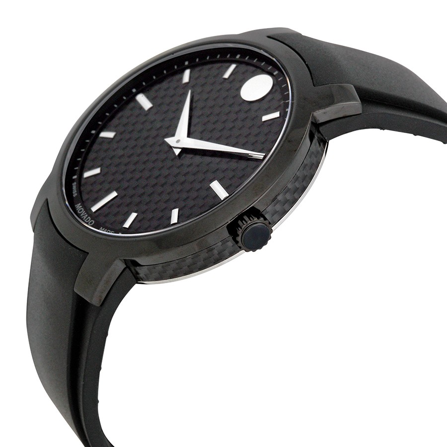IMG_9085 Movado 0606849 Mens Quartz Black Ion-plated Stainless Steel Replica 2