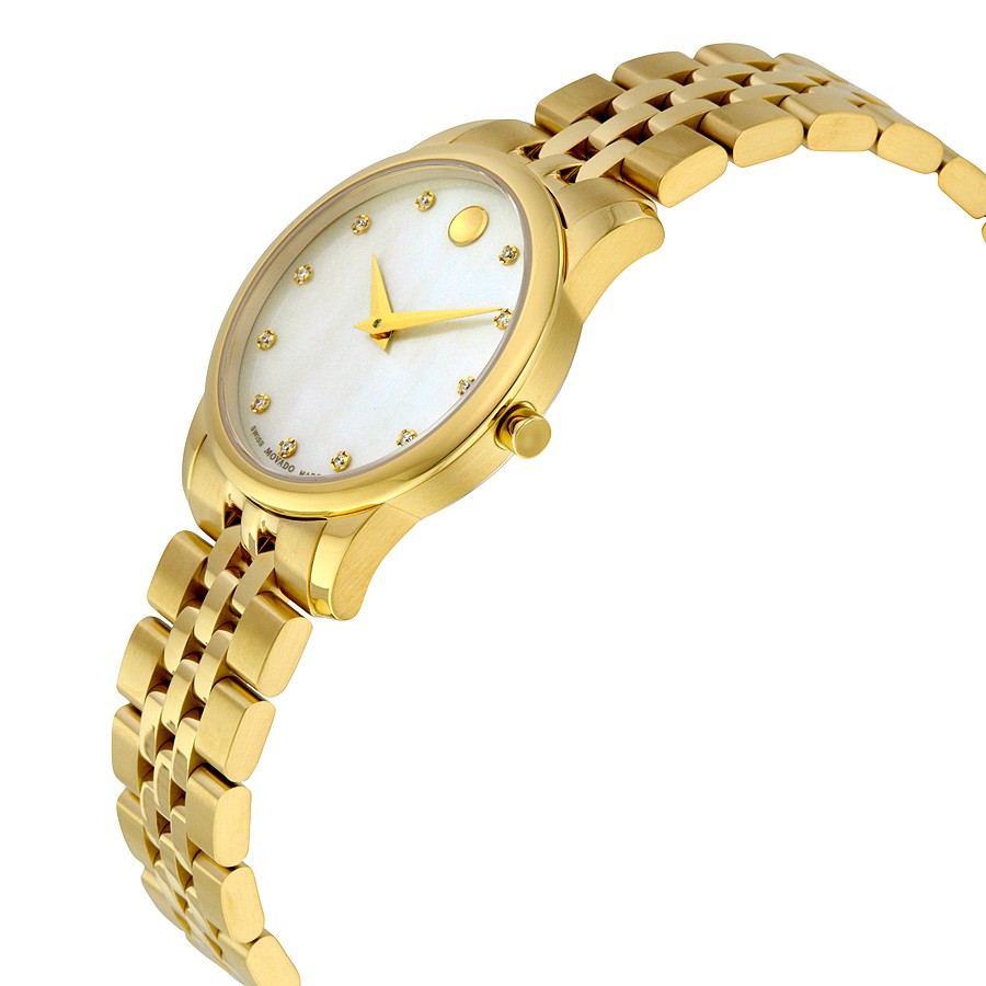 IMG_9085 Movado 0606998 Ladies Quartz Yellow Gold PVD-finished Stainless Steel Replica 2