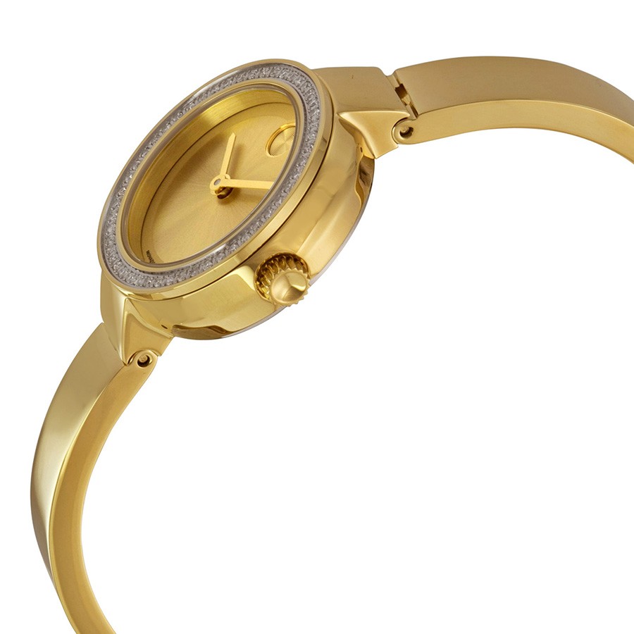 IMG_9085 Movado 3600322 Ladies Quartz Yellow Gold-plated Stainless Steel Replica 2