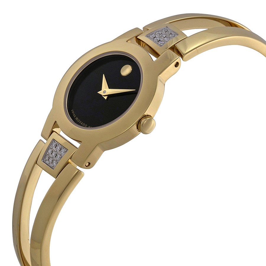 IMG_9085 Movado 0604984 Amorosa Ladies Quartz Gold-tone Stainless Steel Replica 2