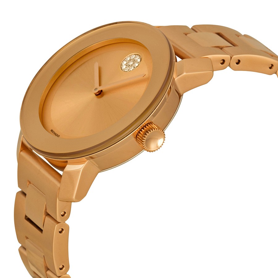 IMG_9085 Movado 3600086 Bold Ladies Quartz Polished Rose Gold Tone Stainless Steel Replica 2