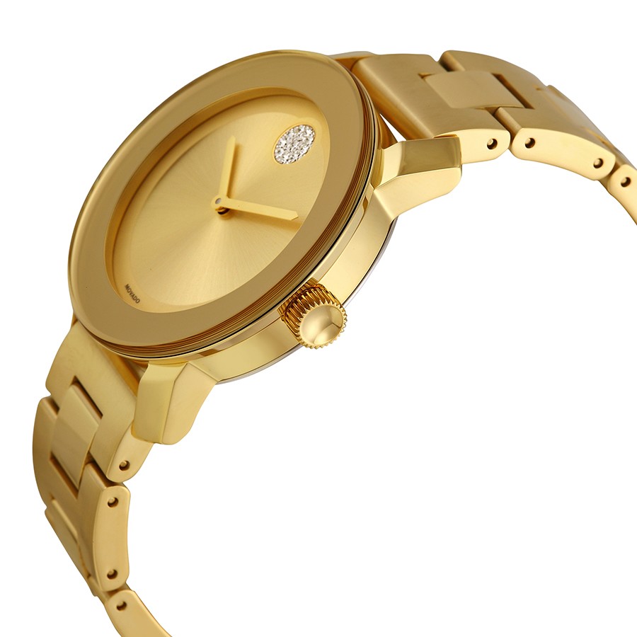 IMG_9085 Movado 3600104 Bold Unisex Quartz Yellow Gold Ion-plated Stainless Steel Replica 2