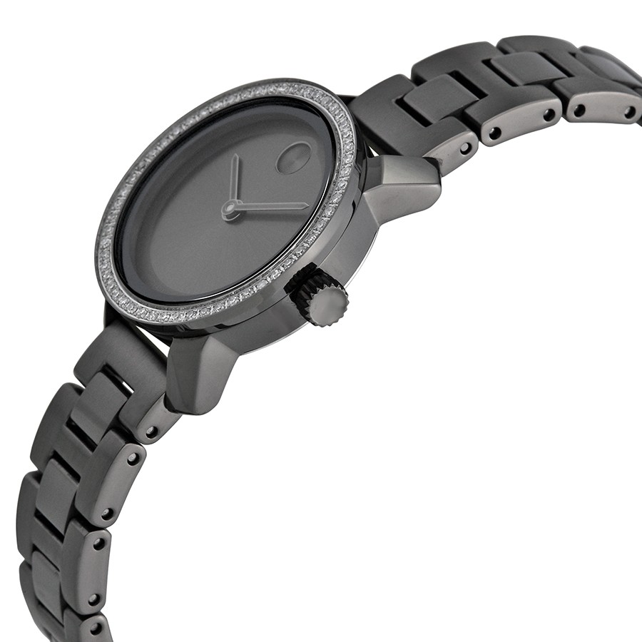 IMG_9085 Movado 1872 Bold Ladies Quartz Grey Ion-plated Stainless Steel Replica 2