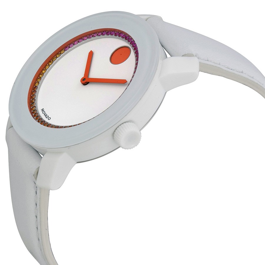 IMG_9085 Movado 10493 Bold Ladies Quartz Stainless Steel and White TR90 Composite Replica 2