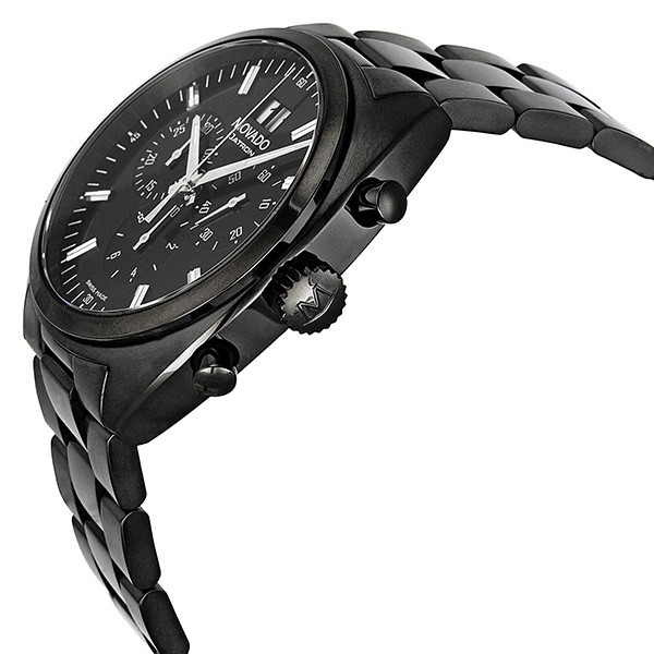 IMG_9085 Movado 606535 Datron Mens Quartz Black PVD Stainless Steel Replica 2