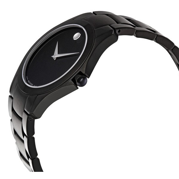 IMG_9085 Movado 0606486 Museum Mens Quartz Black Ion-plated Stainless Steel Replica 2