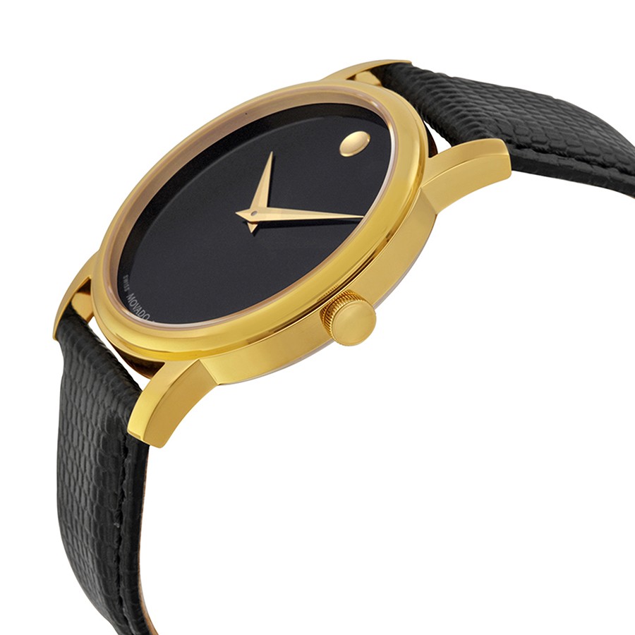IMG_9085 Movado 2100005 Museum Mens Quartz Gold-plated Stainless Steel Replica 2