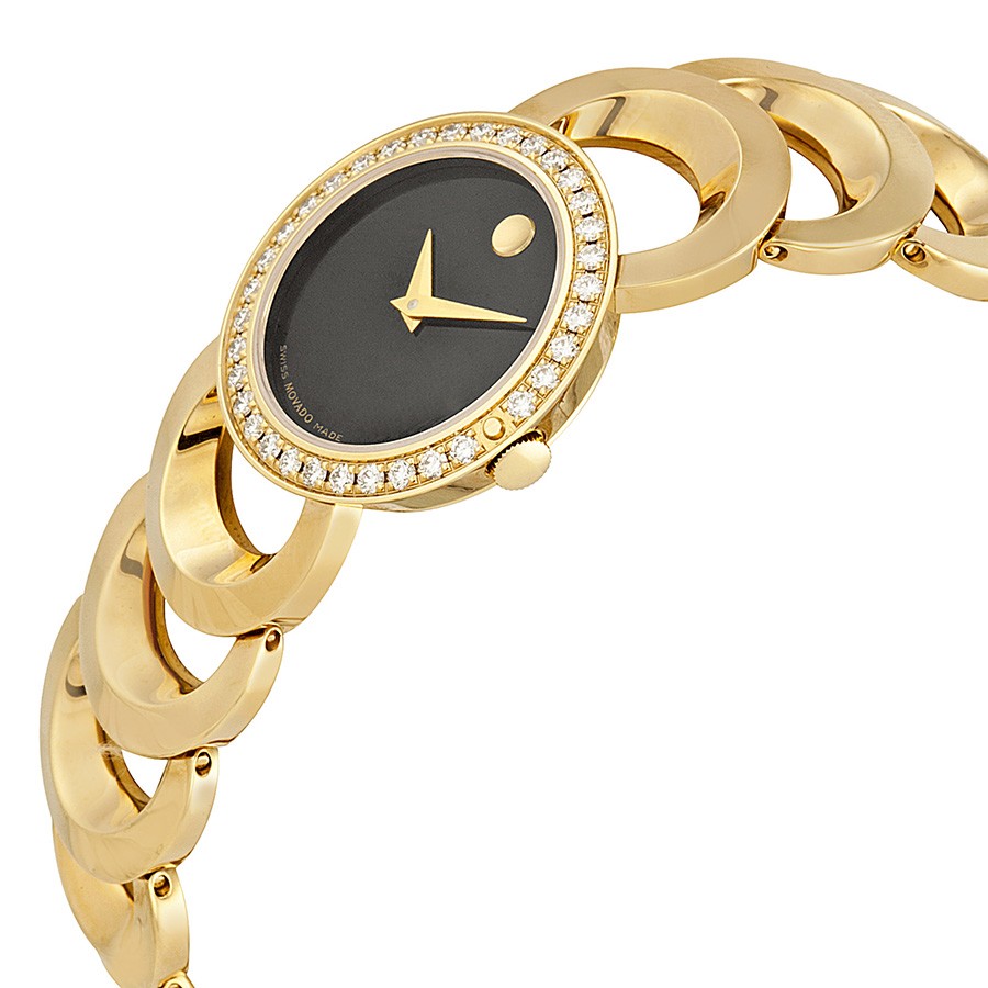IMG_9085 Movado 0605529 Rondiro Ladies Quartz Gold-tone Stainless Steel Replica 2