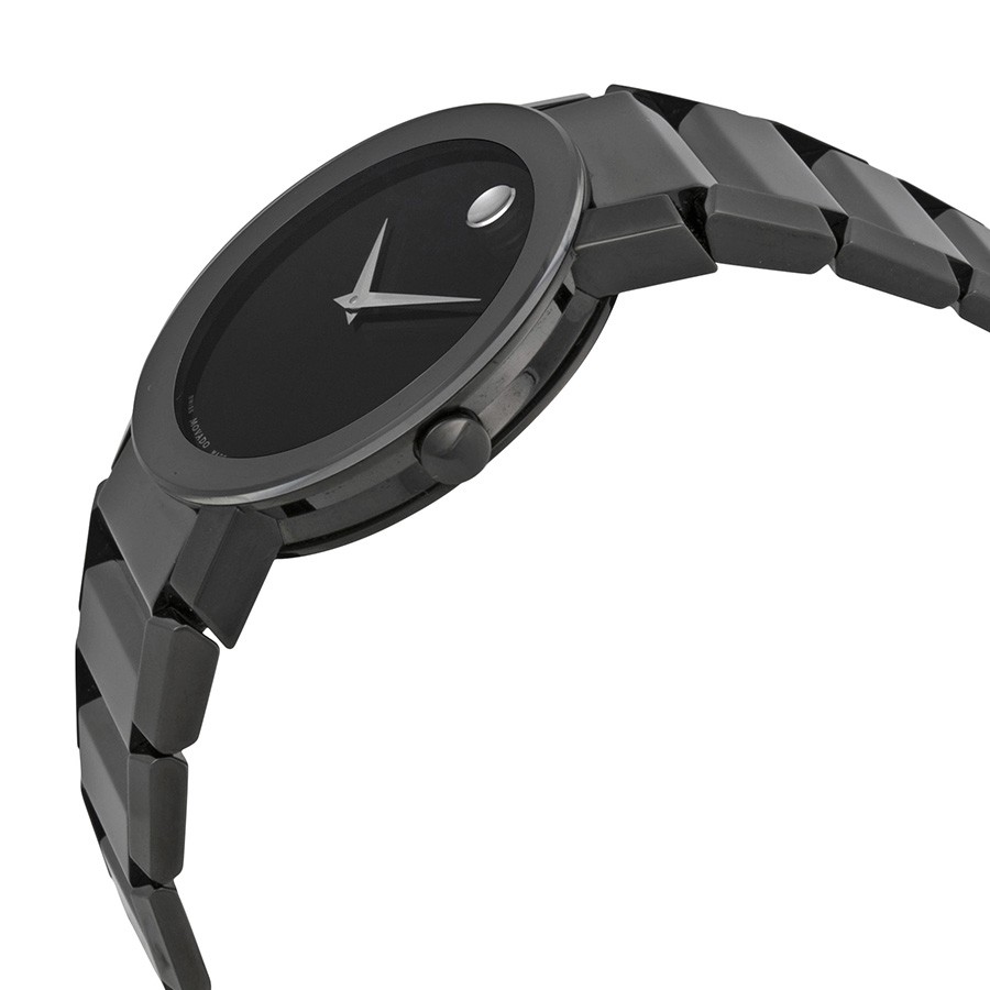 IMG_9085 Movado 0606307 Sapphire Mens Quartz Black PVD Stainless Steel Replica 2