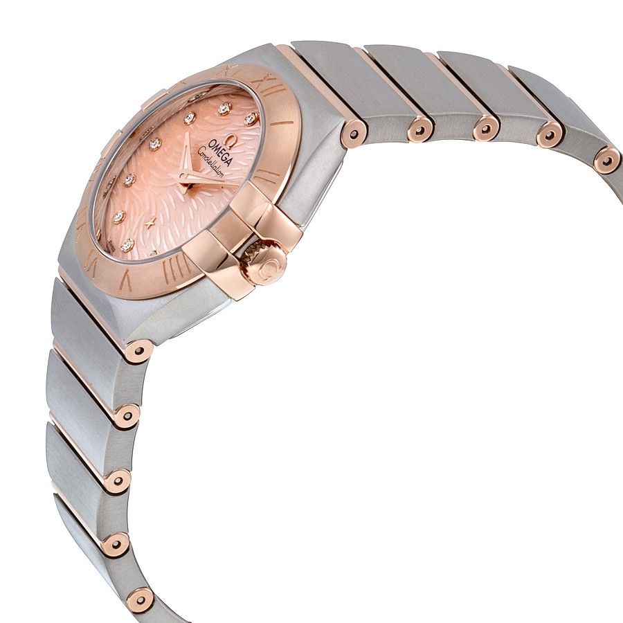 IMG_9085 Omega 123.20.27.60.57.004 Constellation Ladies Quartz Stainless Steel and 18K Rose Gold Replica 2