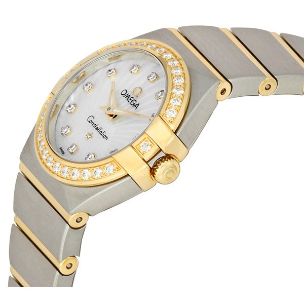 Omega 123.25.24.60.55.004 Constellation Ladies Quartz Stainless Steel and Gold Replica 2