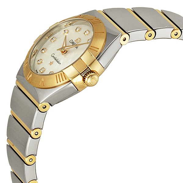 IMG_9085 Omega 12320246055004 Constellation Ladies Quartz Stainless Steel and yellow gold Replica 2