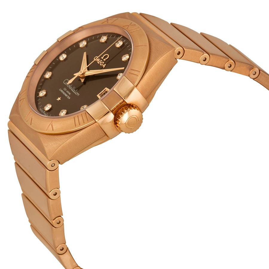 IMG_9085 Omega 12350382163001 Constellation Mens Automatic 18kt Rose Gold Replica 2