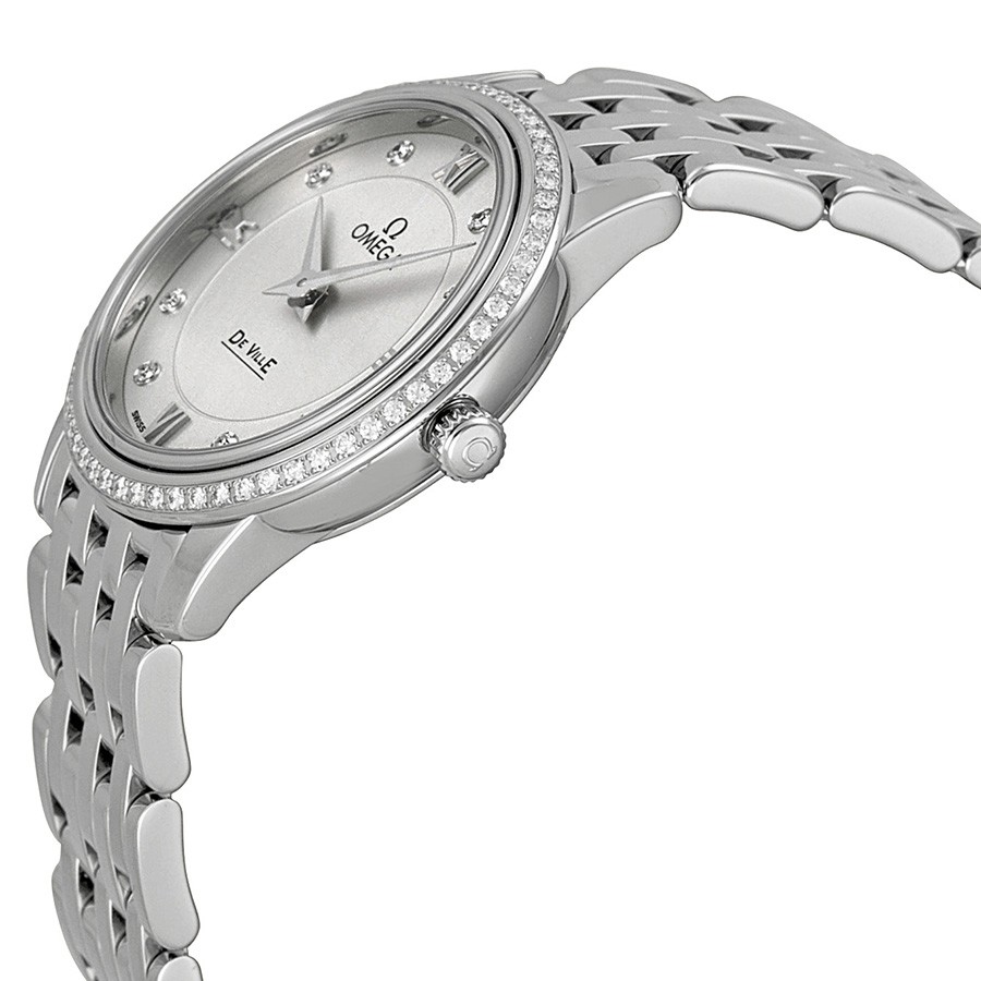 IMG_9085 Omega 424.15.27.60.52.001 DeVille Ladies Quartz Stainless Steel Replica 2