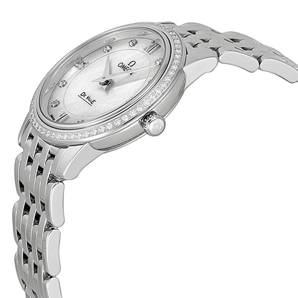 IMG_9085 Omega 42415276055001 DeVille Ladies Quartz Stainless Steel Replica 2