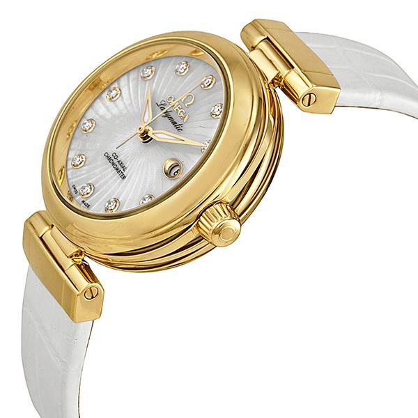 IMG_9085 Omega 42563342055002 Omega DeVille Ladies Automatic 18kt Yellow Gold Replica 2