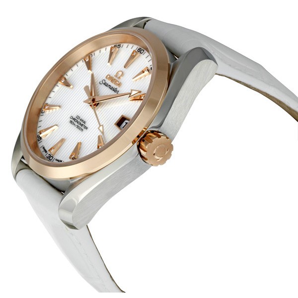 IMG_9085 Omega 231.23.39.21.55.001 Seamaster Aqua Terra Mens Automatic 18 kt Rose Gold and Stainless Steel Replica 2