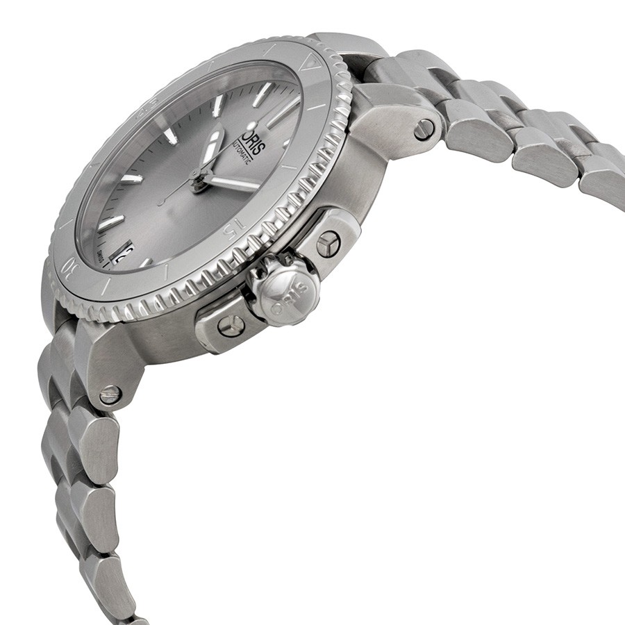 IMG_9085 Oris 01 733 7652 4141-07 8 18 01P Aquis Ladies Automatic Stainless Steel Replica 2