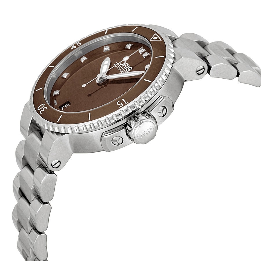 IMG_9085 Oris 01 733 7652 4192-07 8 18 01P Aquis Ladies Automatic Stainless Steel Replica 2