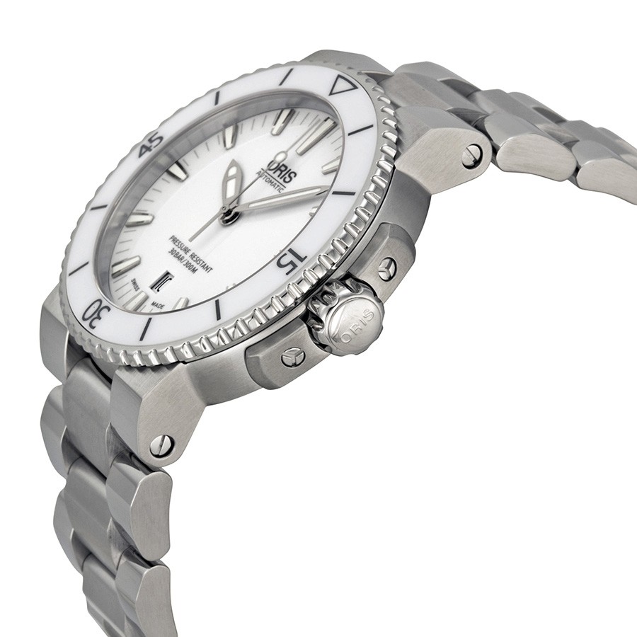 IMG_9085 Oris 01 733 7653 4156-07 8 26 01PEB Aquis Mens Automatic Stainless Steel Replica 2