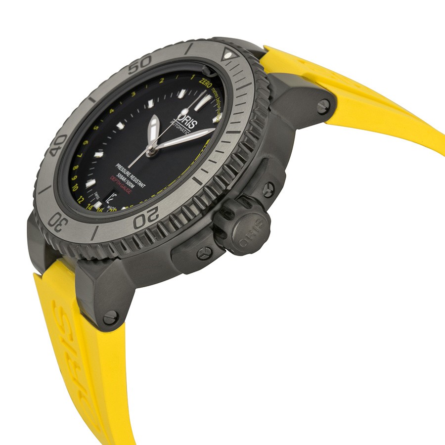 IMG_9085 Oris 01 733 7675 4754SET Aquis Mens Automatic Black DLC Stainless Steel Replica 2