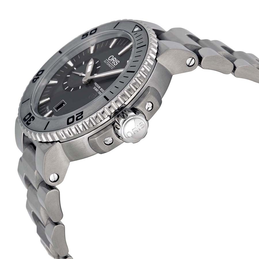 IMG_9085 Oris 01 743 7664 7253-07 8 26 75PEB Aquis Mens Automatic Titanium Replica 2