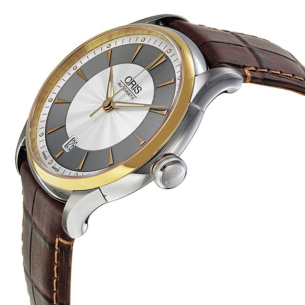 IMG_9085 Oris 01 733 7591 4351 07 5 21 70FC Artelier Mens Automatic Gold-tone PVD Stainless Steel Replica 2