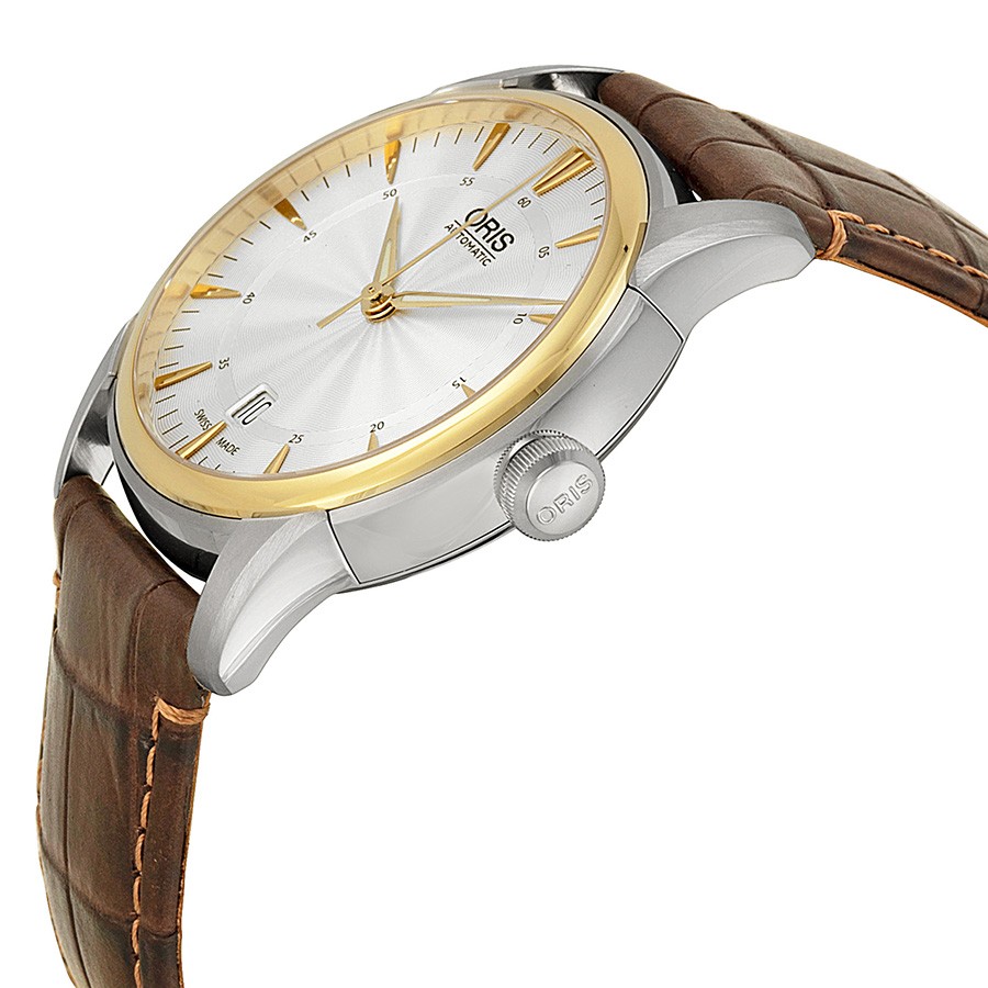 IMG_9085 Oris 733-7670-4351LS Artelier Mens Automatic Two-tone (Silver and Yellow Gold-plated) Stainless Replica 2