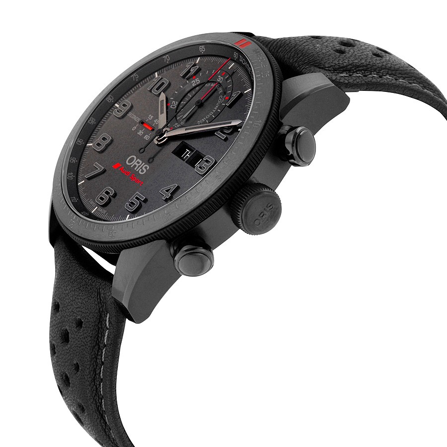 IMG_9085 Oris 01 778 7661 7784-Set LS Artix Mens Automatic Black DLC Titanium Replica 2