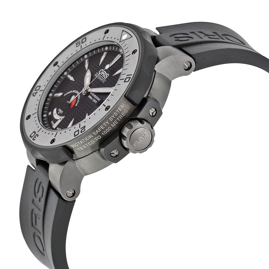 IMG_9085 Oris 01 667 7645 7284-Set Pro Diver Mens Automatic Grey PVD Titanium Replica 2