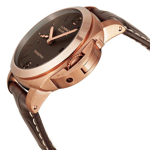 IMG_9085 Panerai PAM00393 Luminor 1950 Mens Automatic 18 kt Brushed Rose Gold Replica 2