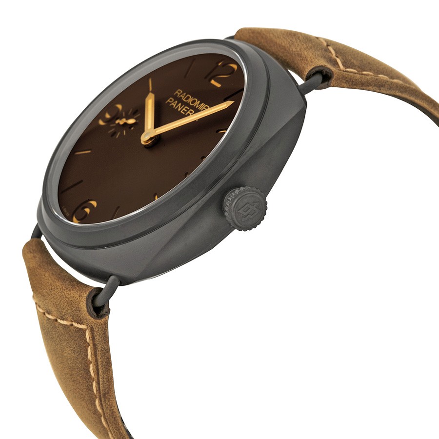 IMG_9085 Panerai PAM00504 Radiomir Mens Hand Wind Brown Composite Replica 2