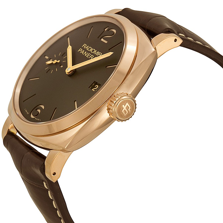 IMG_9085 Panerai PAM00515 Radiomir Mens Hand Wind 18kt Rose Gold Replica 2