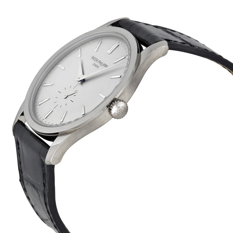 IMG_9085 Patek Philippe 5196G/001 Calatrava Mens Hand Wind 18 kt White Gold Replica 2