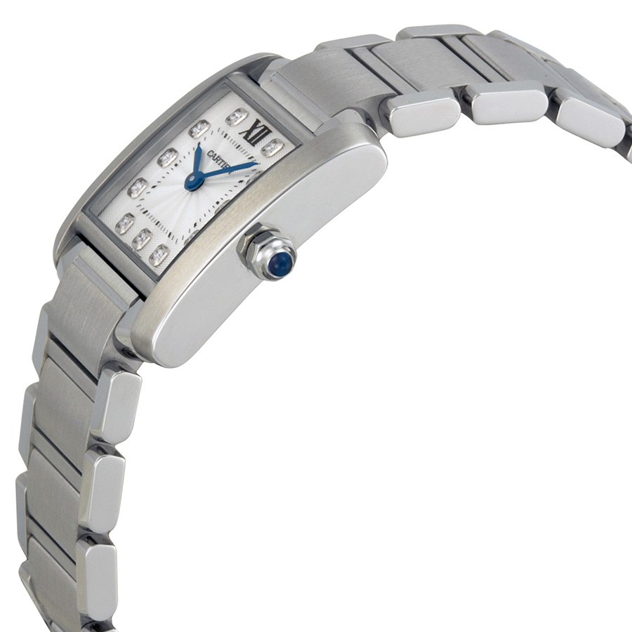 IMG_9085 Cartier WE110006 Tank Ladies Quartz Stainless Steel Replica 2