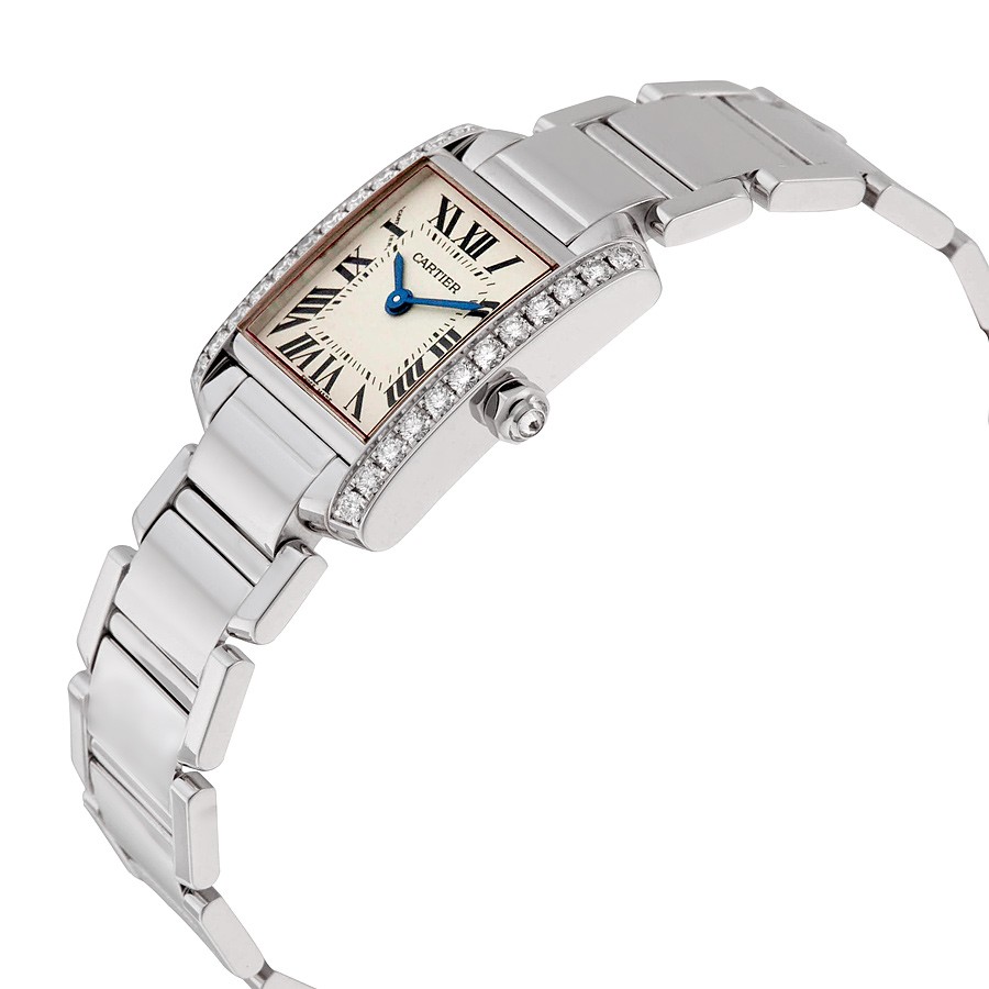 IMG_9085 Cartier WE1002S3 Tank Ladies Quartz 18kt White Gold Replica 2