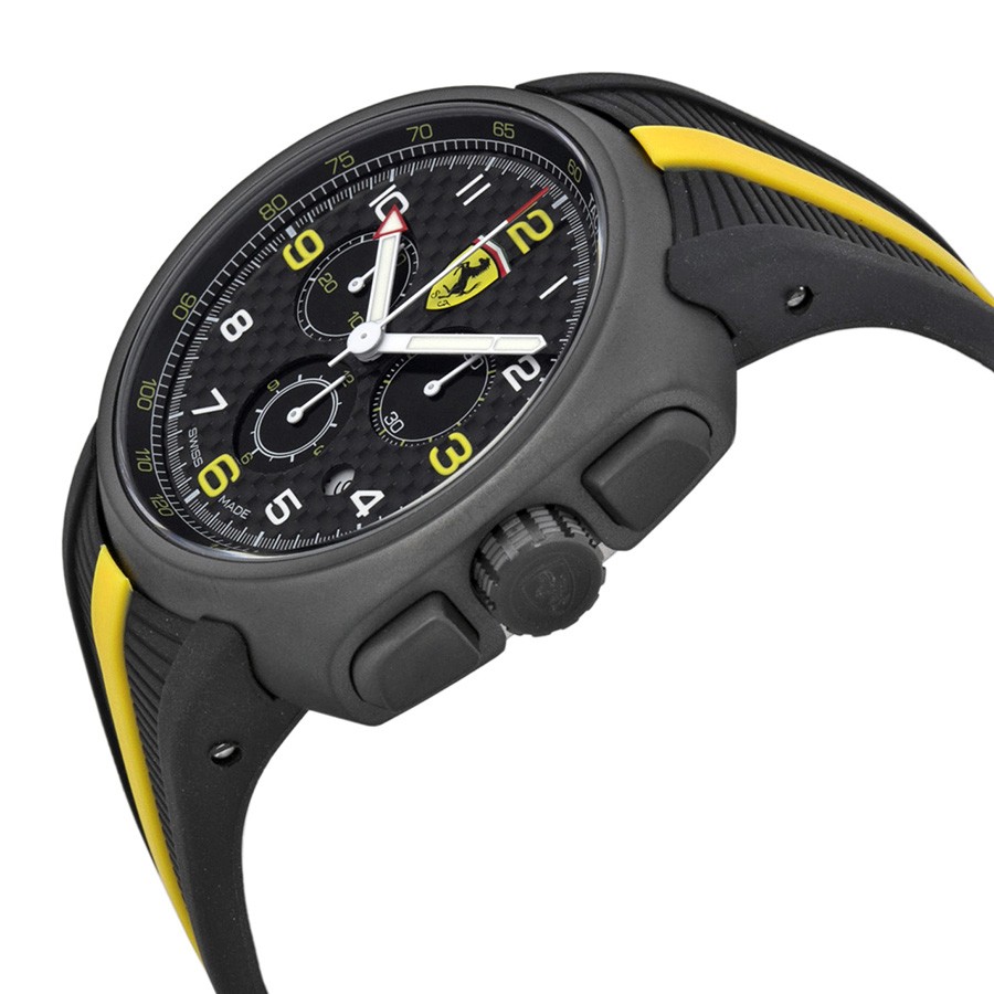 IMG_9085 Ferrari FE-10-IPGUN-CG-FC F1 Mens Quartz Gun PVD Stainless Steel Replica 2