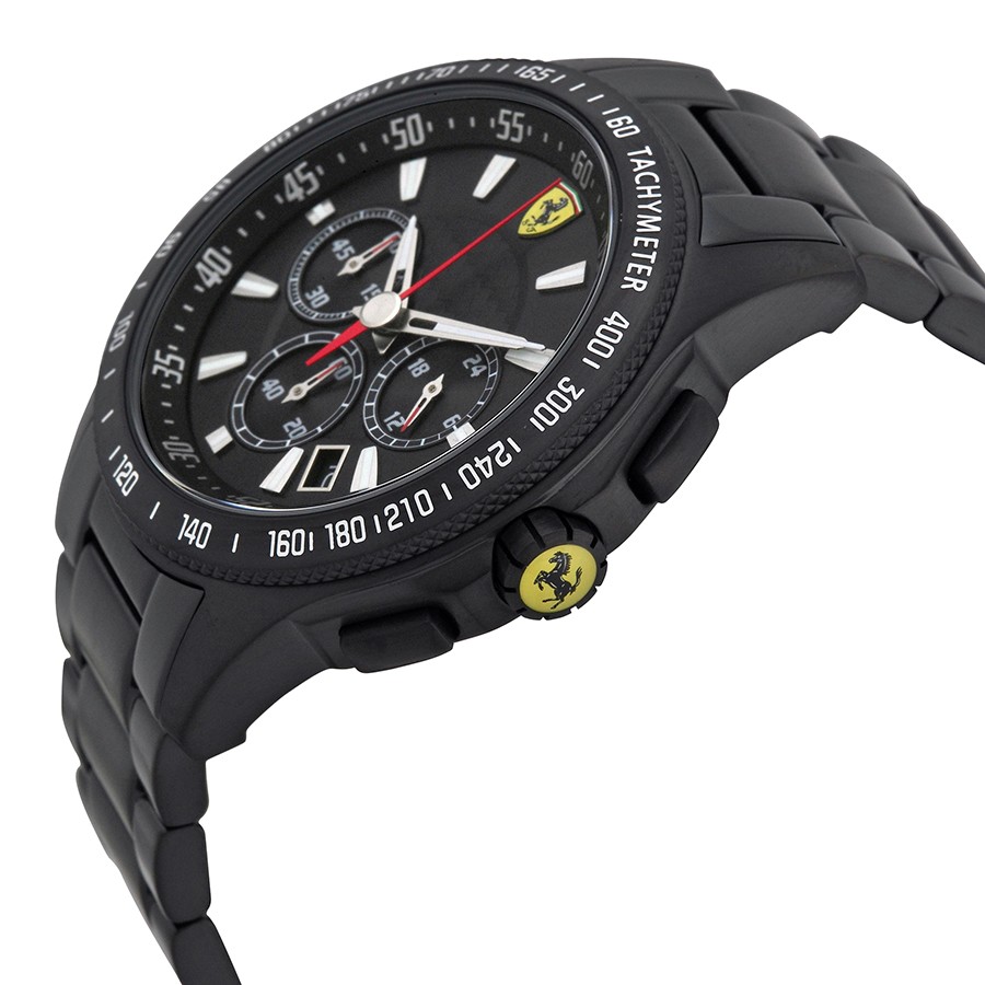 IMG_9085 Ferrari 830046 Mens Quartz Black Ion-plated Stainless Steel Replica 2