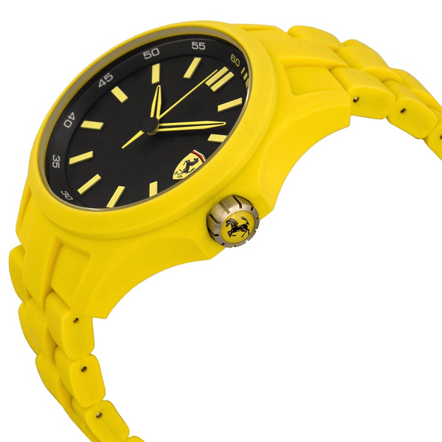 IMG_9085 Ferrari 830195 Mens Quartz Yellow Plastic Replica 2