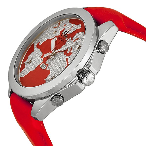 Jacob Co. JC47SR Five Time Zone Unisex Quartz Stainless Steel Replica 2