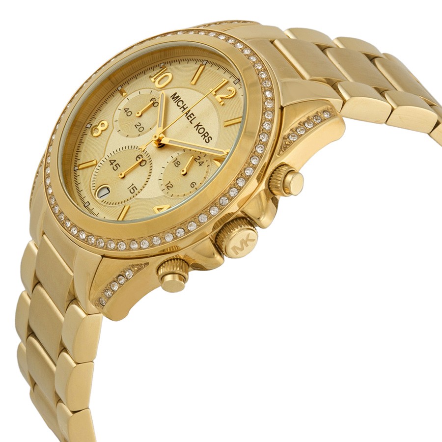 IMG_9085 Michael Kors MK5166 Blair Ladies Quartz Gold-plated Stainless Steel Replica 2