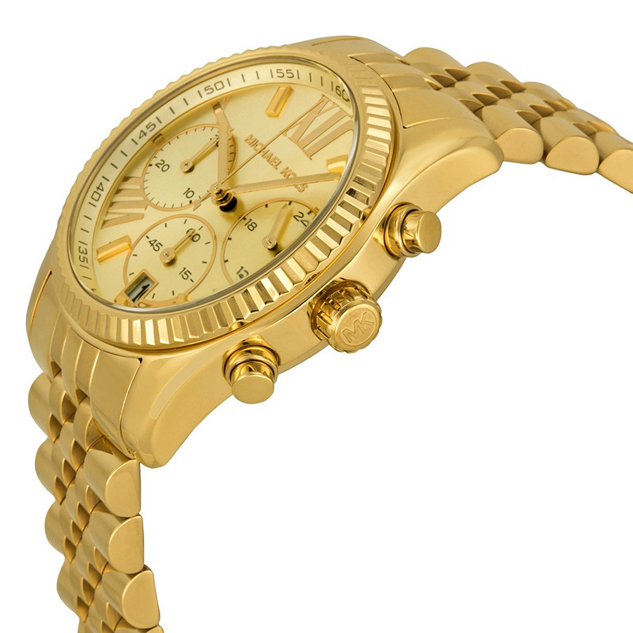 IMG_9085 Michael Kors MK5556 Lexington Ladies Quartz Gold PVD Stainless Steel Replica 2